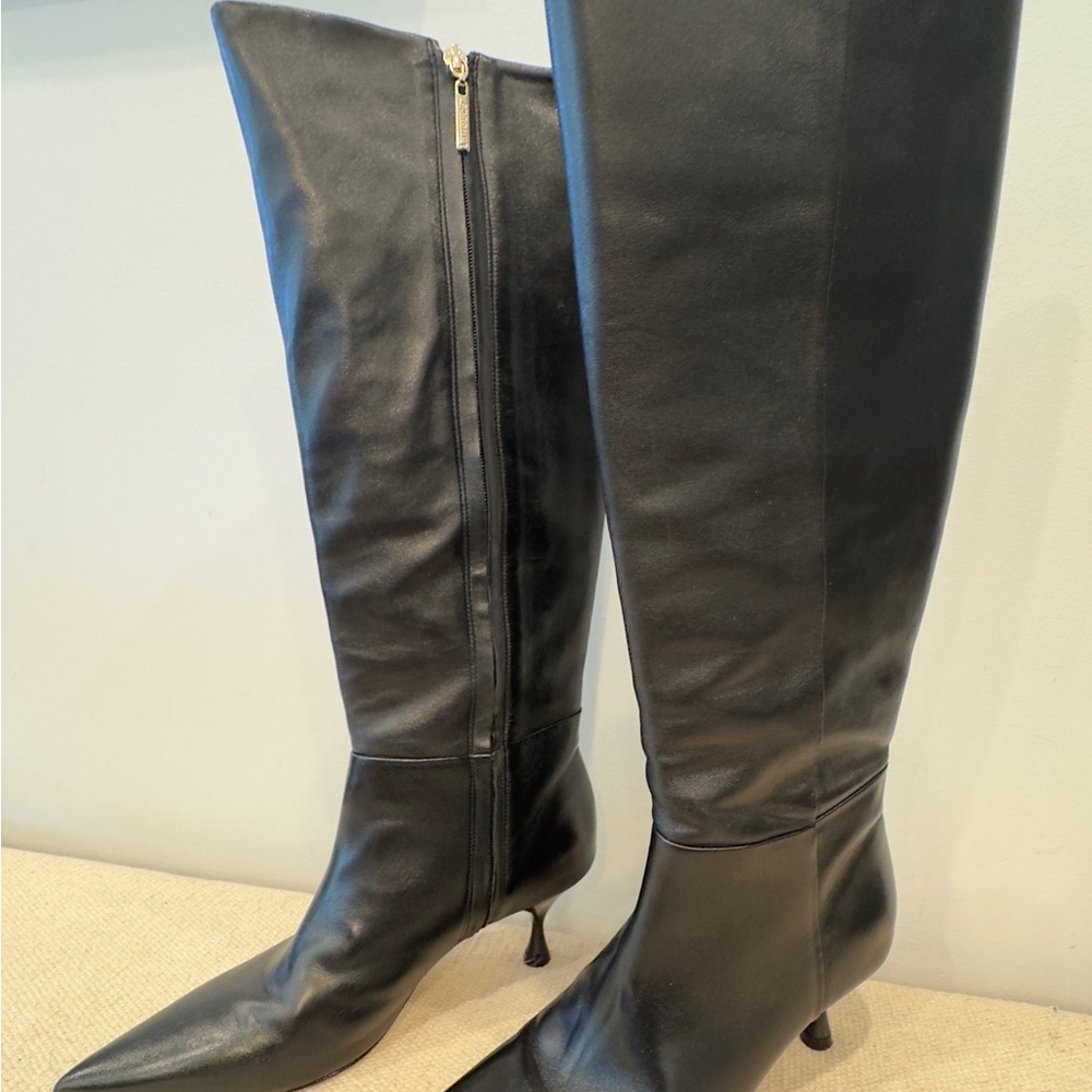 Larroude Georgia Black Heeled Boots - Picture 7 of 15